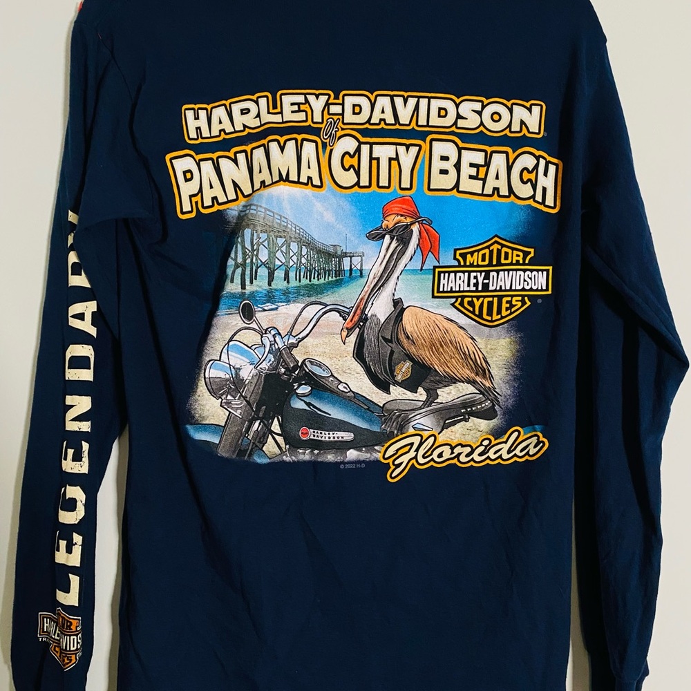 Harley-Davidson Dark Blue Crew Neck Shirt